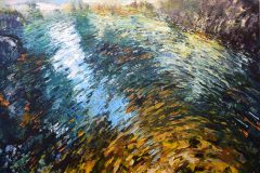 Acqua VI, 2018, oleo sobre tabla