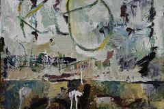 Undergraund 2, 2018, encaustica sobre tabla